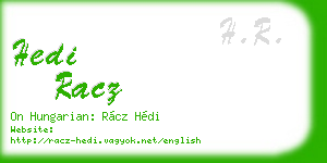 hedi racz business card